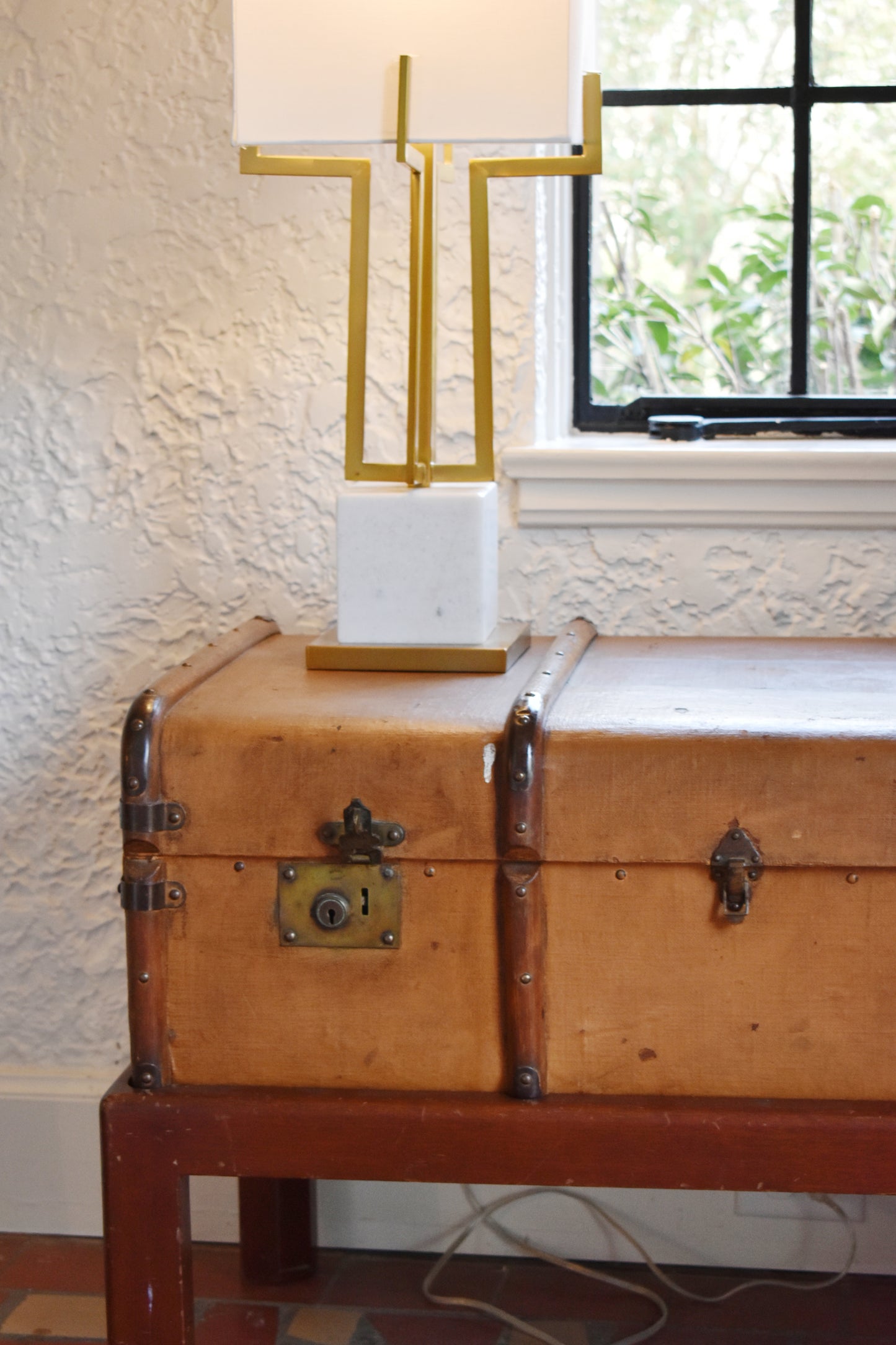 Vintage Swedish Steamer Trunk