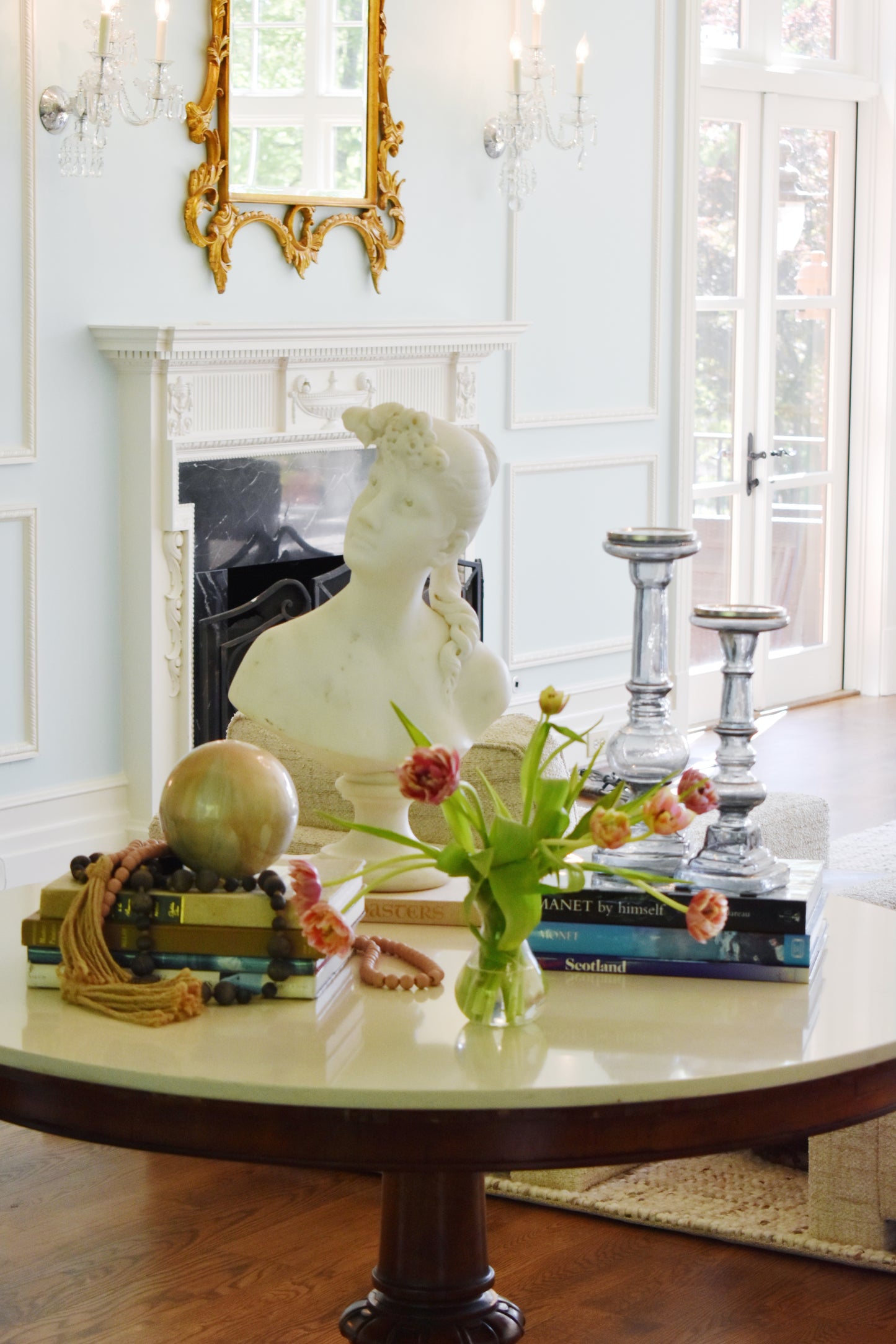 Alabaster Athena on A Stand