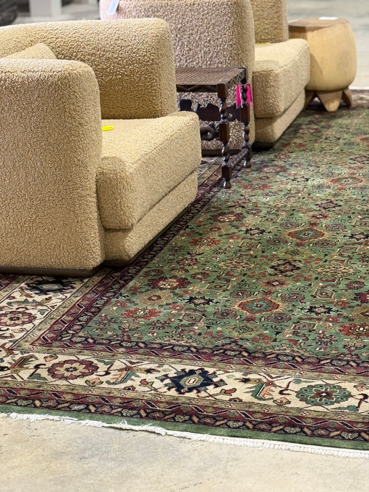Vintage Green Morrocan Rug 12' x 14'
