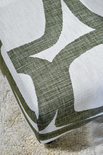 Ella Chair - Keegan Green/Tobacco Wood Finish