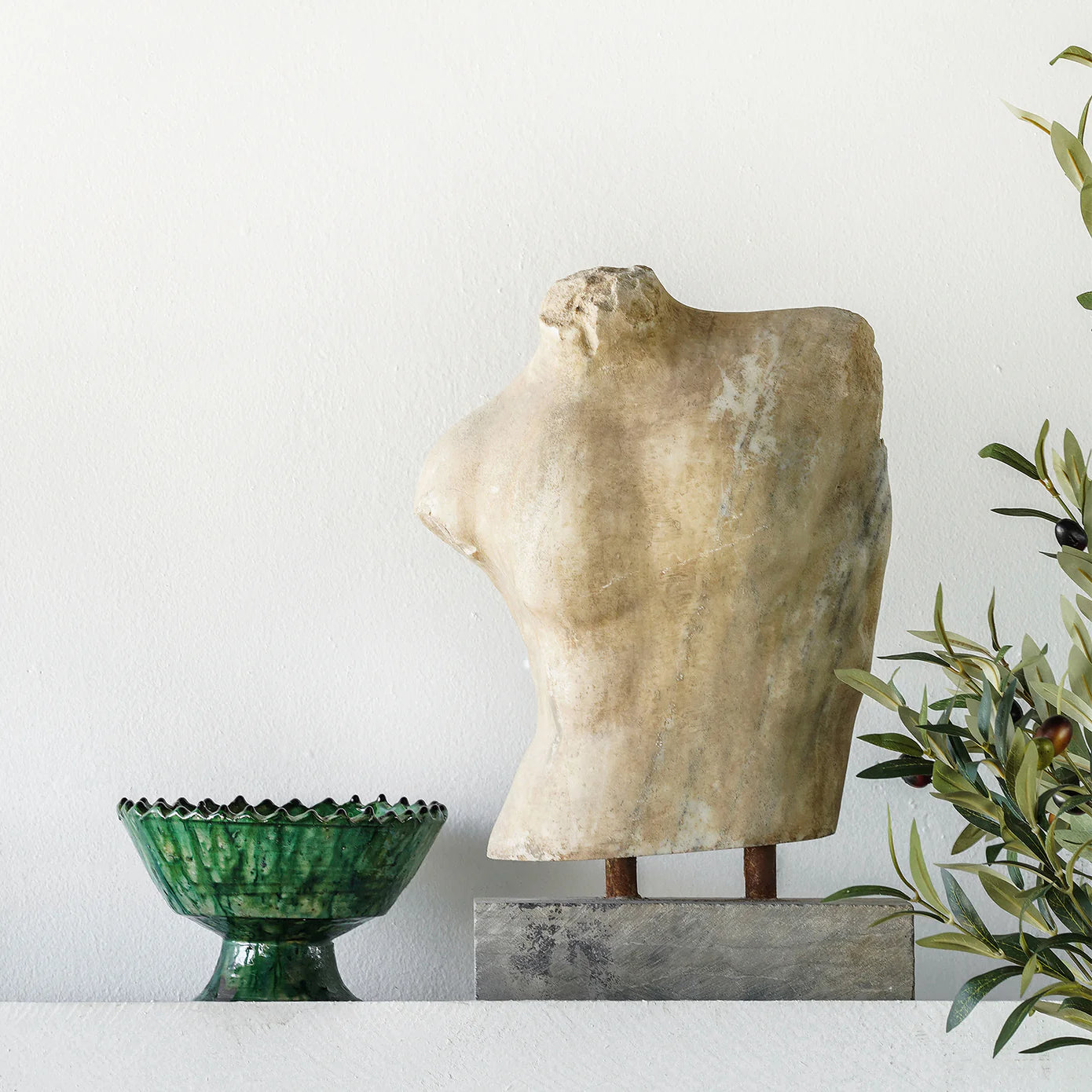 Carved Marble Torso