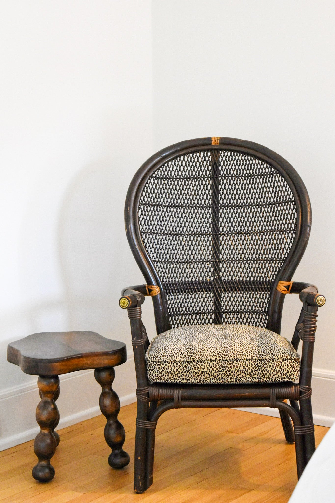 Vintage Cain Peacock Chair