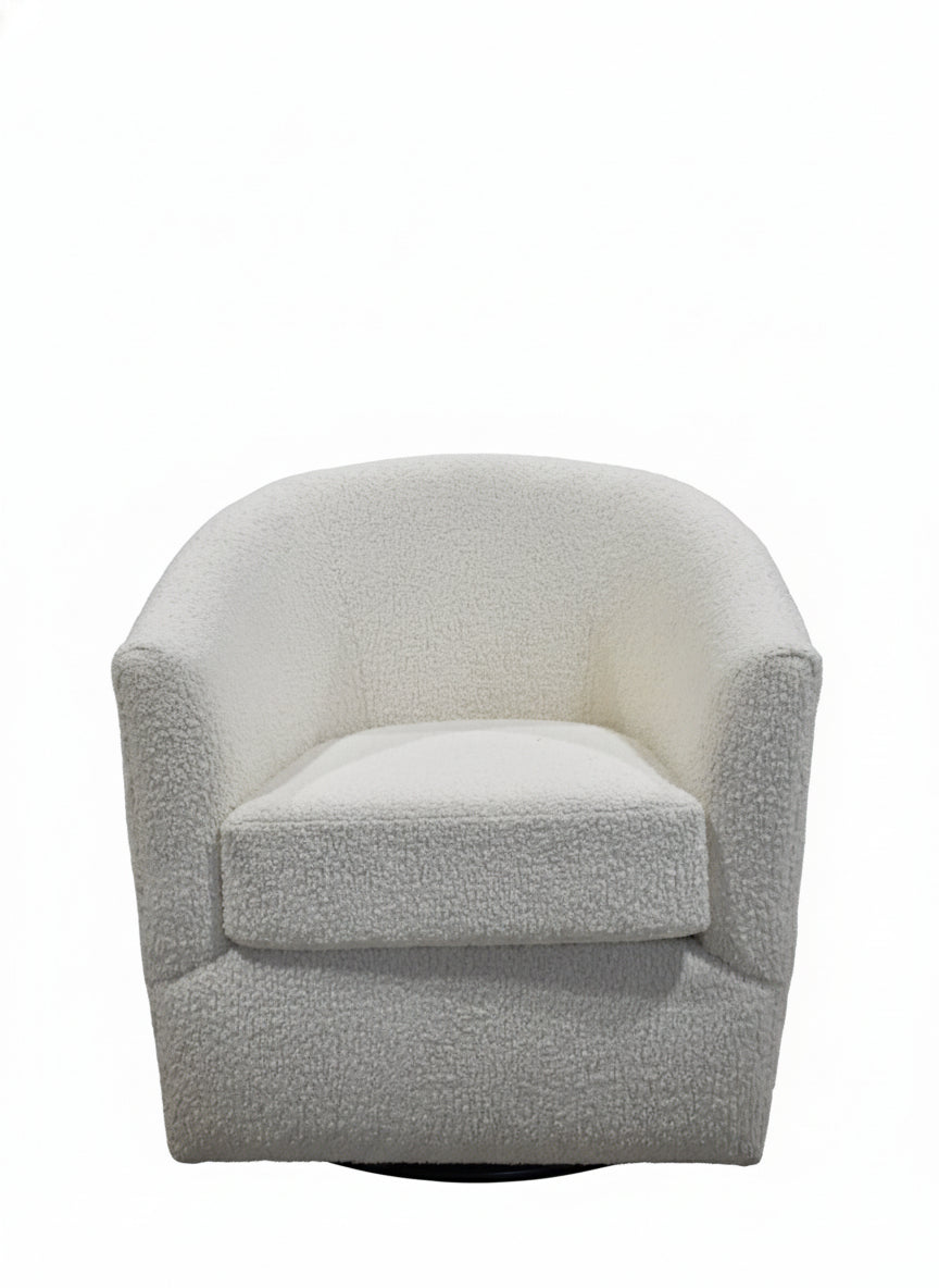 Swivel Tub Chair, Sheepskin Natural