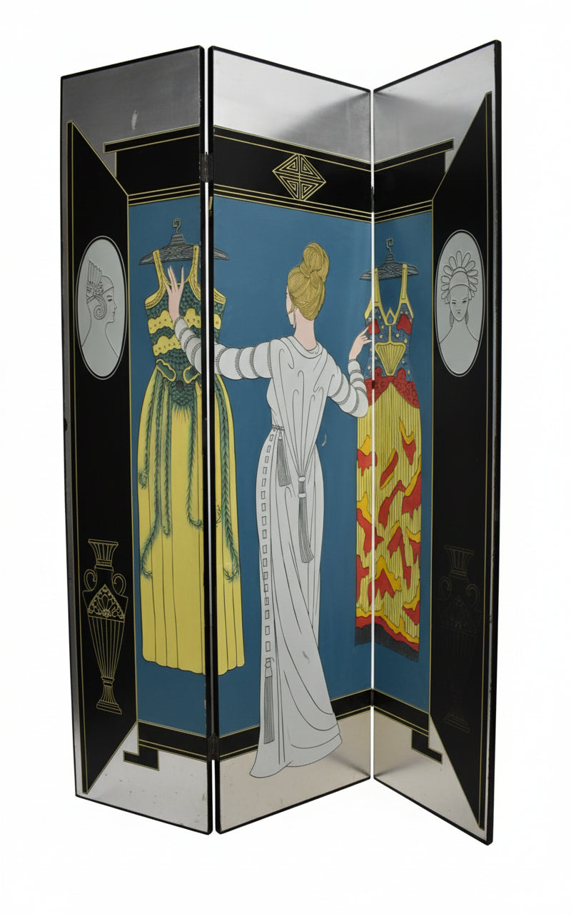 Art Deco Screeen on Aluminum