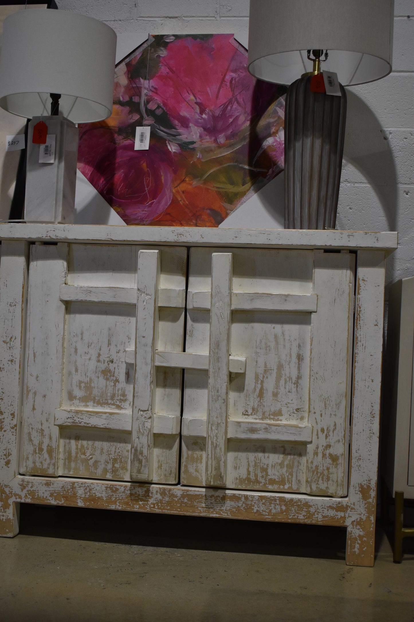 Salvaged Door Buffet White