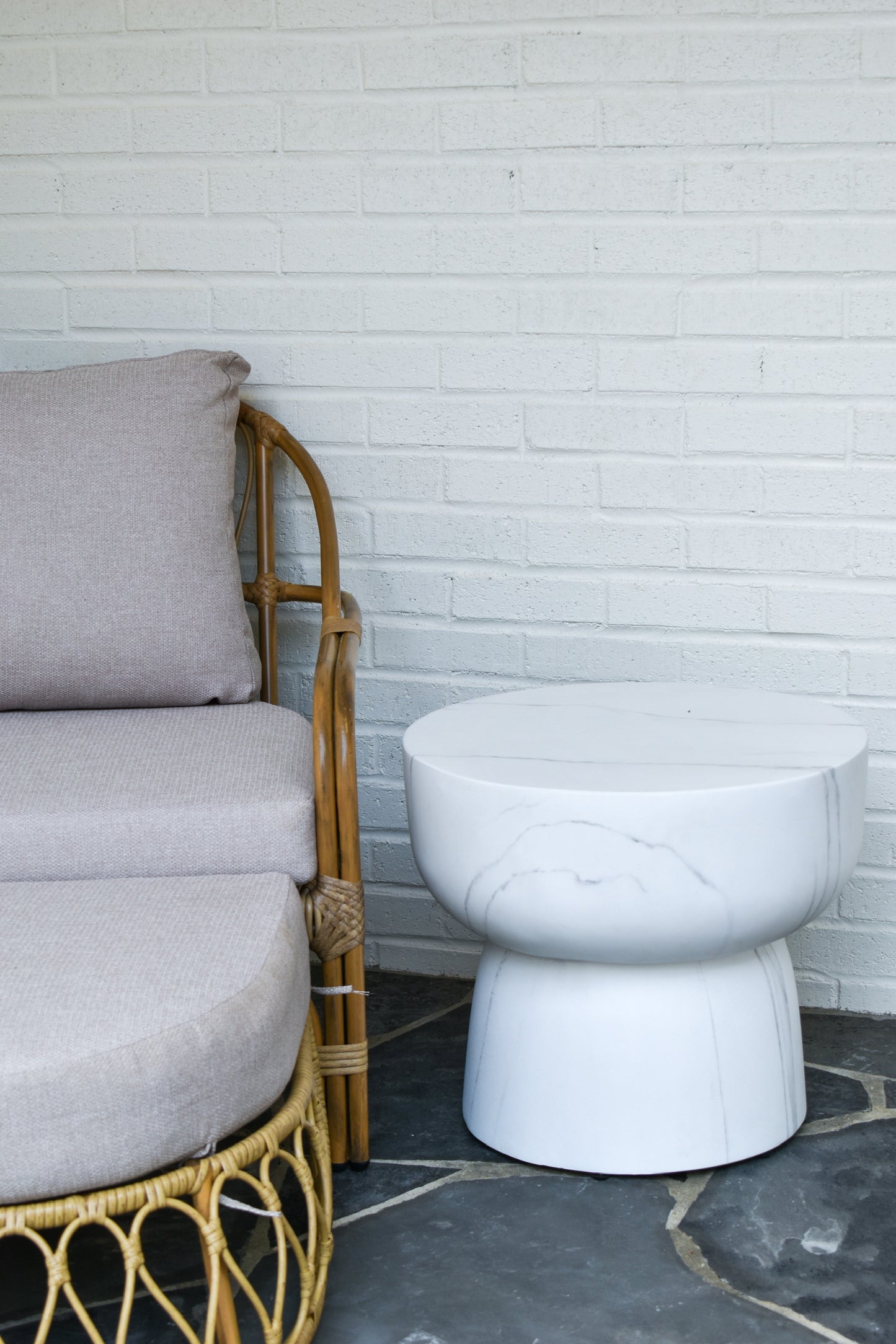 Beach Outdoor Armchair and Footrest