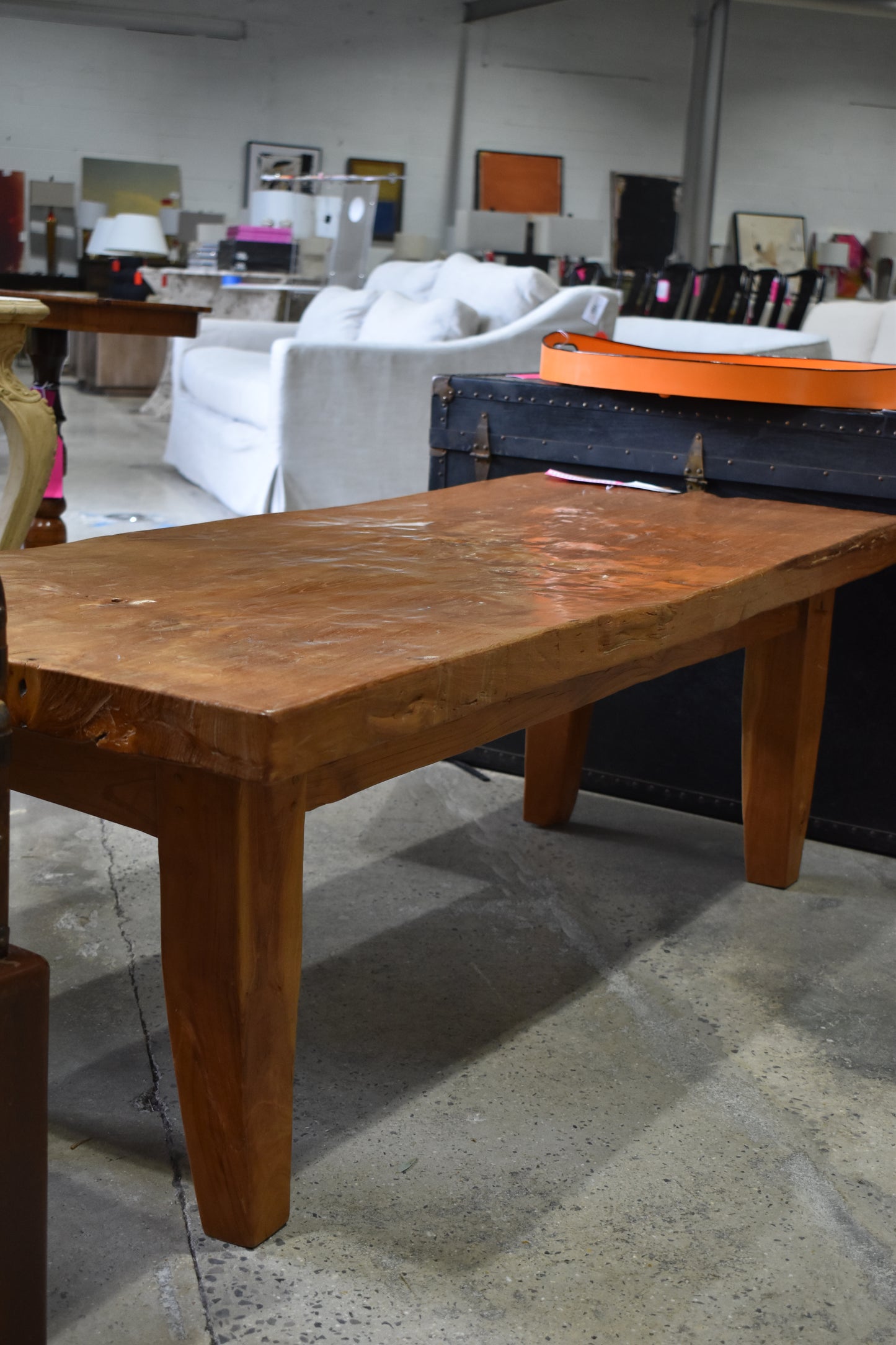 Tree Slab vintage coffee table