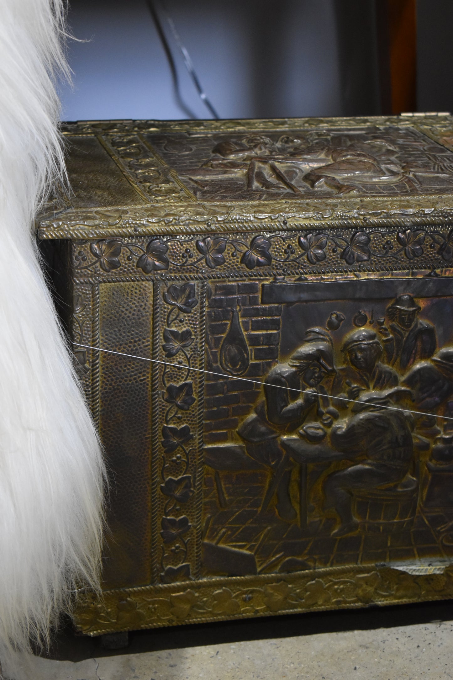 Brass Coal box Antique