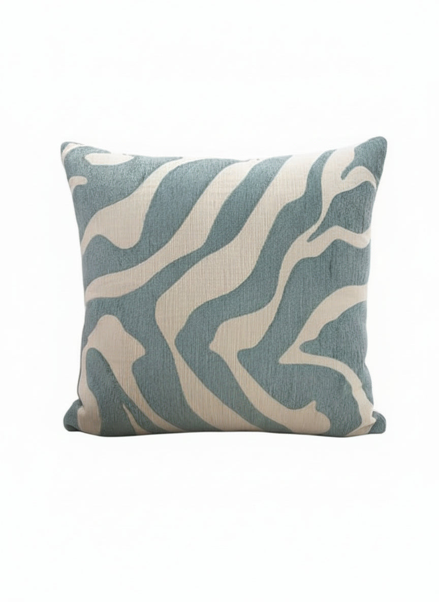 Turquoise Zebra Pillow