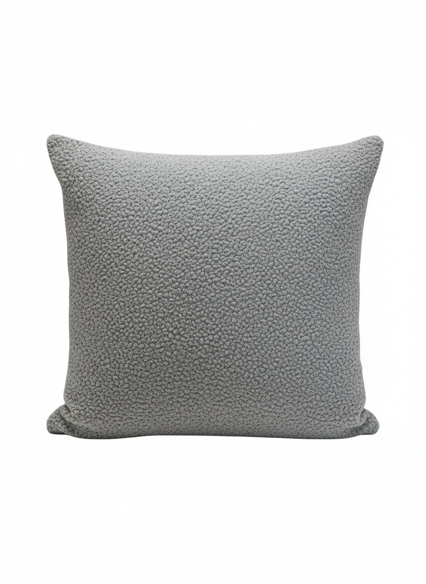 Grey and Red Abstract Pillow