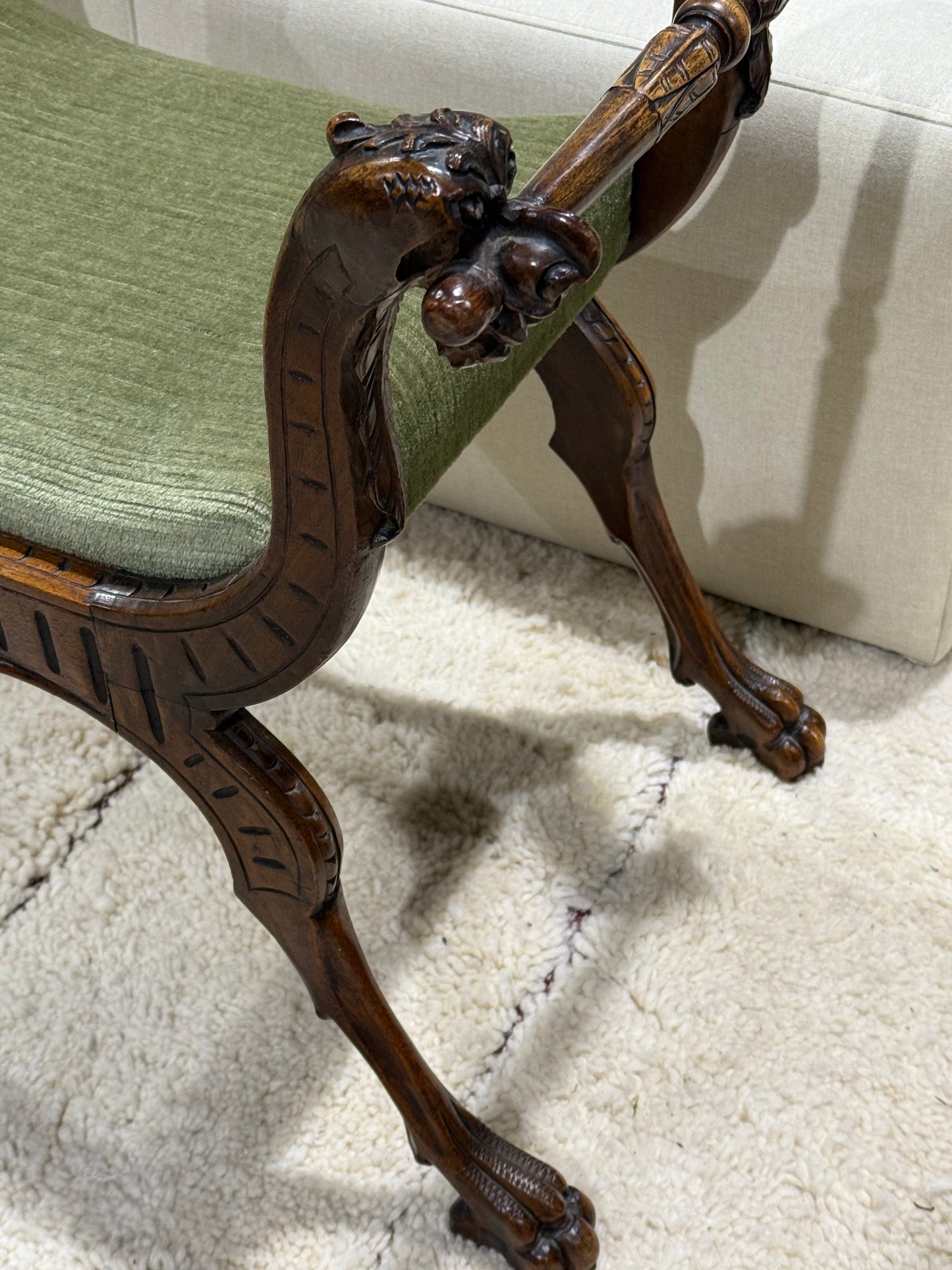 Vintage Italian Renaissance Stool