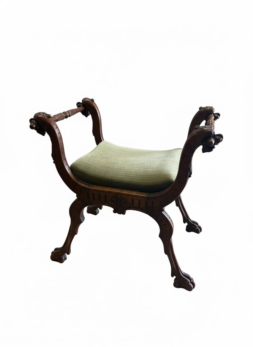 Vintage Italian Renaissance Stool