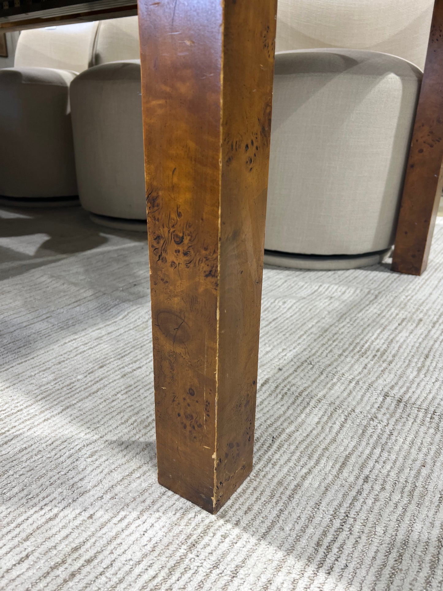 Vintage John Stuart Burl Wood Dining Table 1968