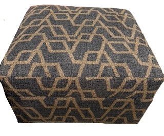Larkin Storage Ottoman - Perky Black/Brown