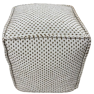 Square Pouf - Macrame Gold