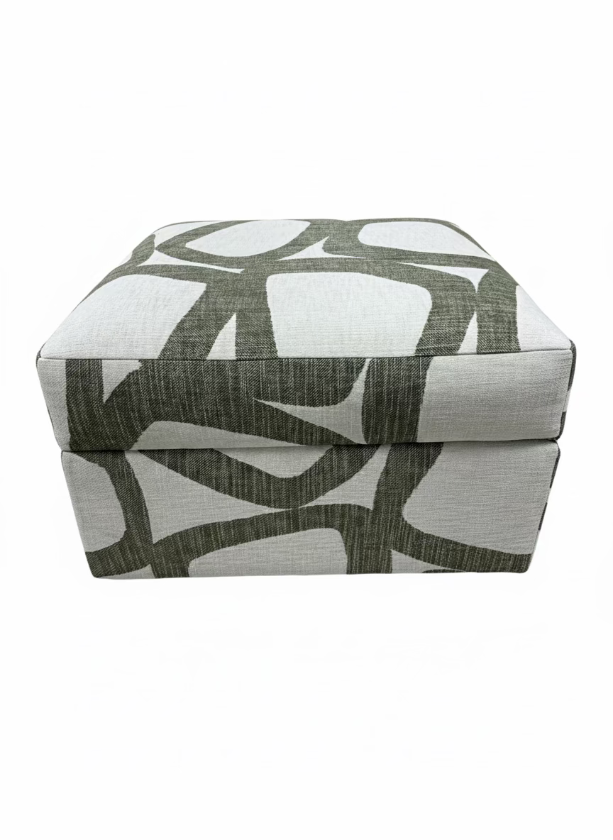 Larkin Storage Ottoman - Keegan Green