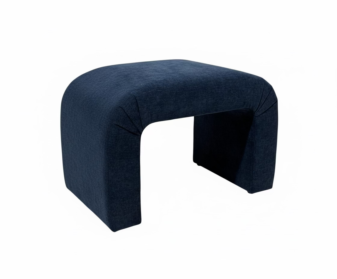 Upholstered Bench, Bennett Indigo 26"