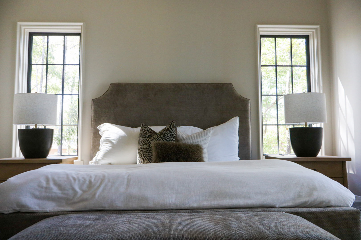 Upholstered Bench, Aiden Cocoa 62"