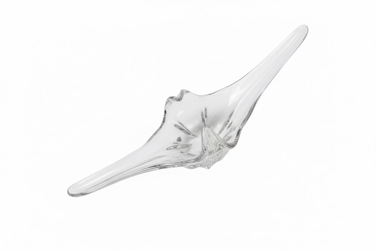 Daum Crystal Centerpiece Bowl - Wing