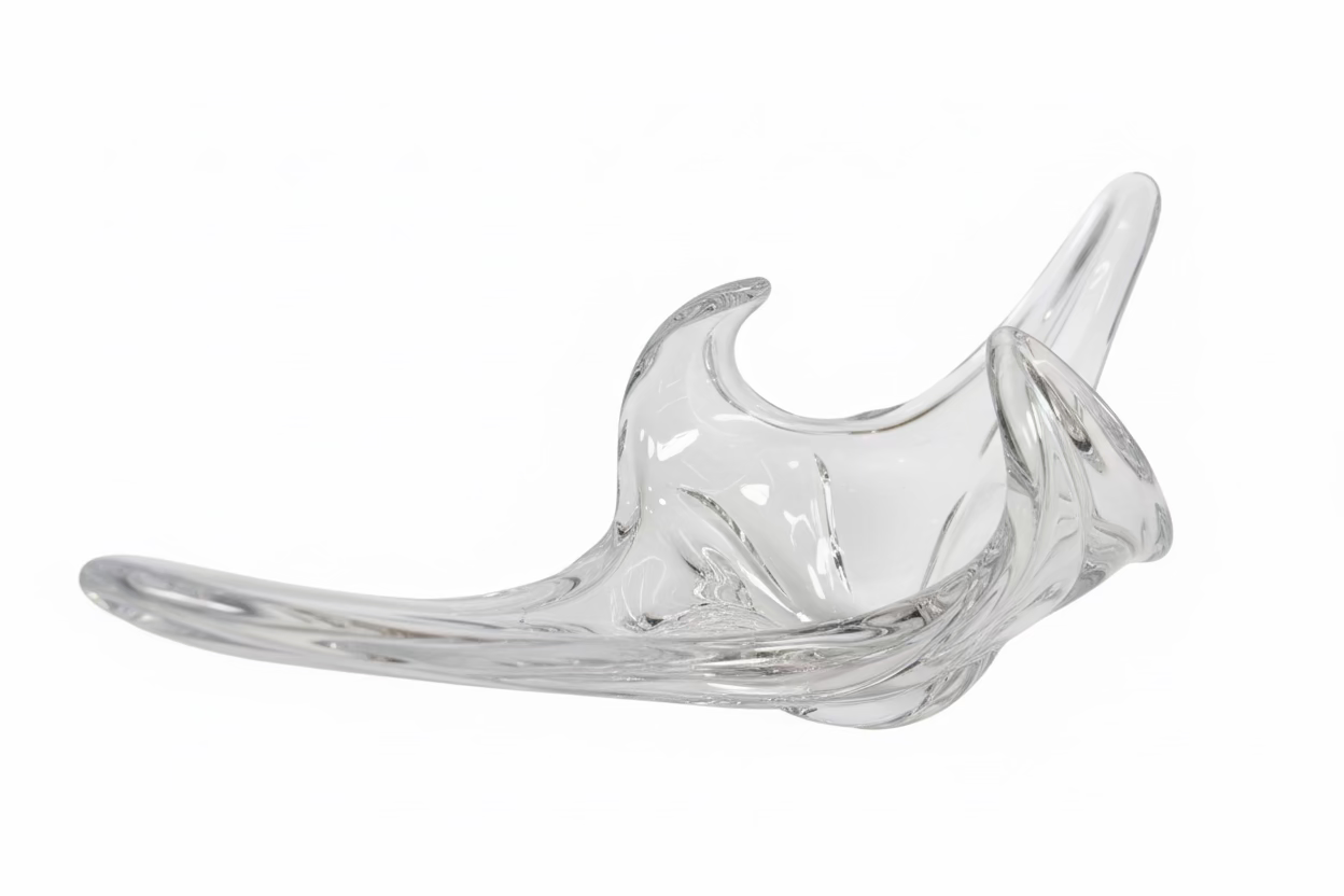 Daum Crystal Centerpiece Bowl - Wing
