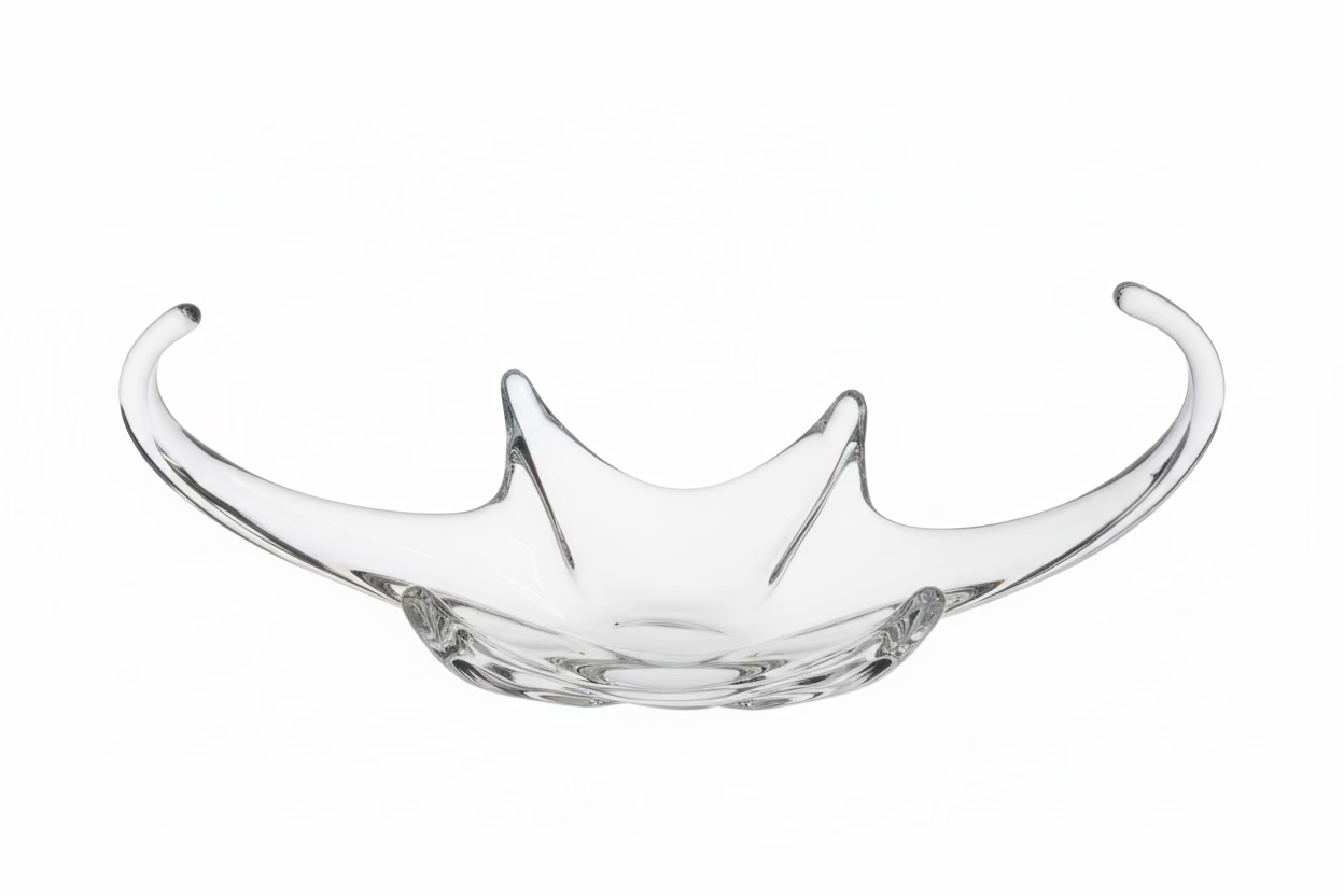 Crystal Centerpiece Bowl - Horn