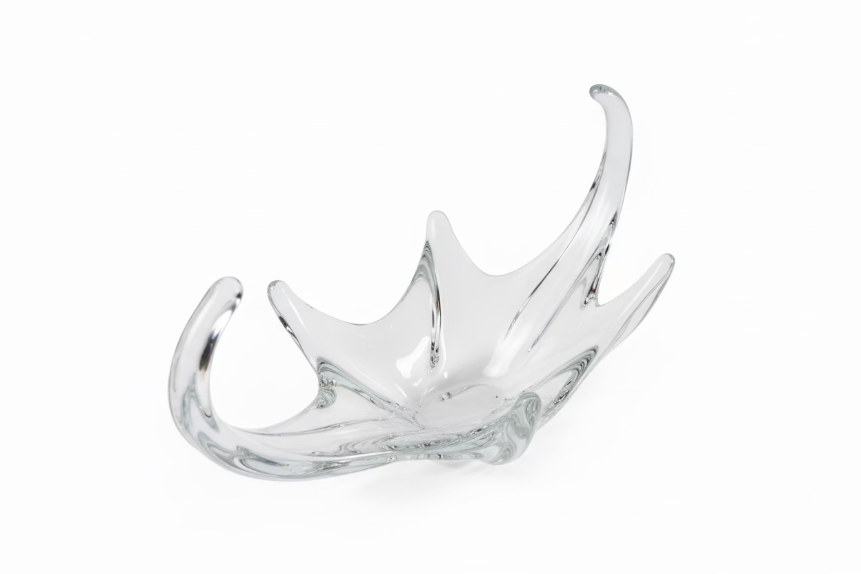 Crystal Centerpiece Bowl - Horn