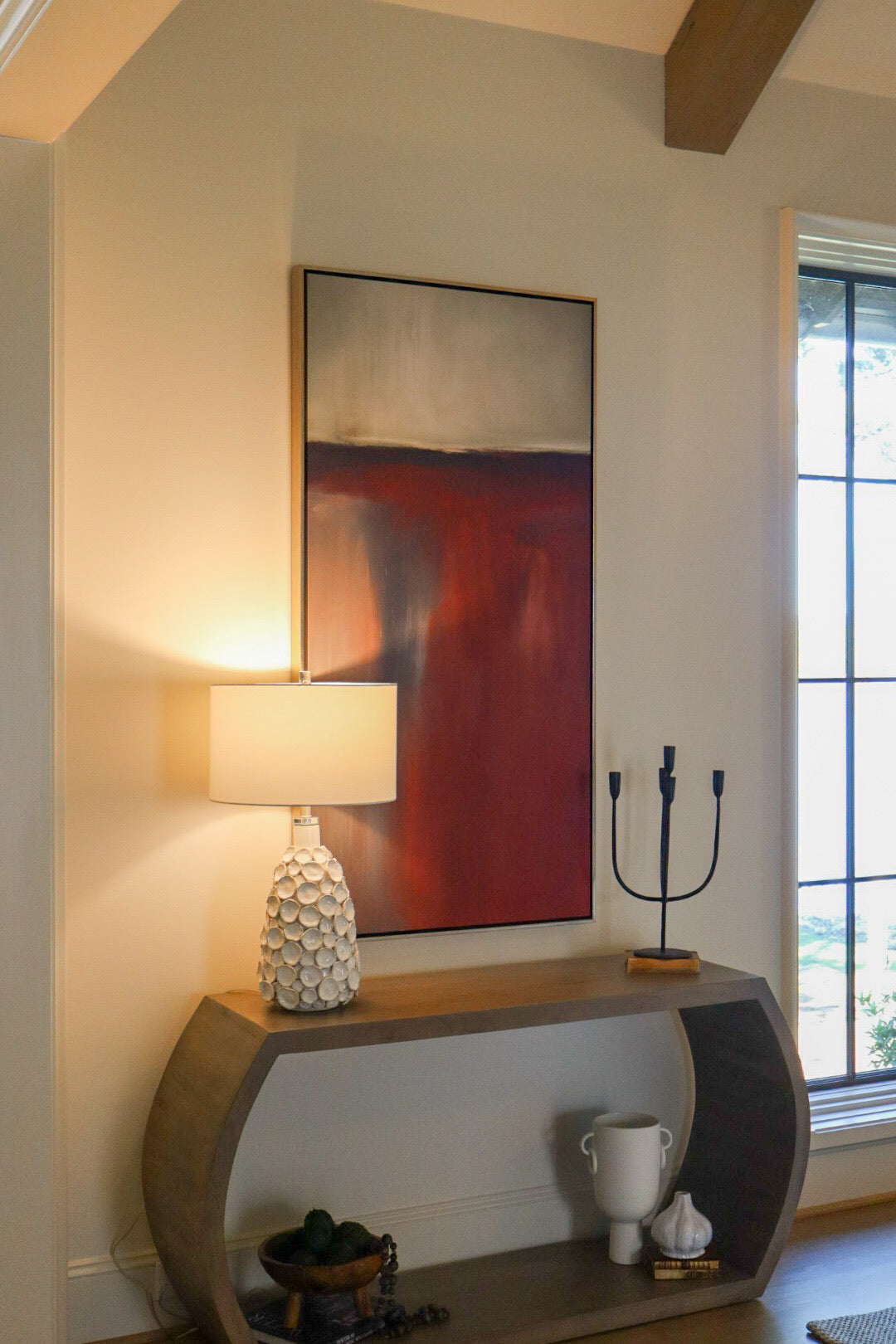 Infinity Grey Console Table