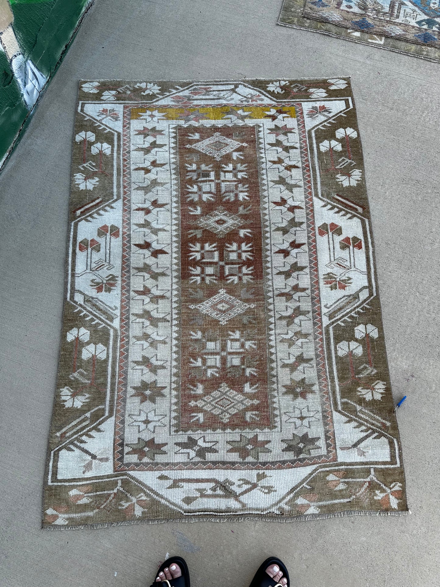 Vintage Turkish Anatolian rug 3x5