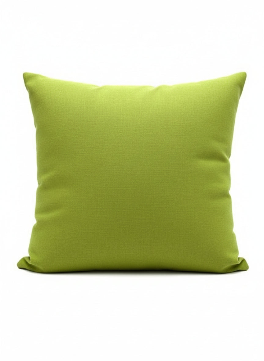 Chartreuse  and Grey Chevron Pillow