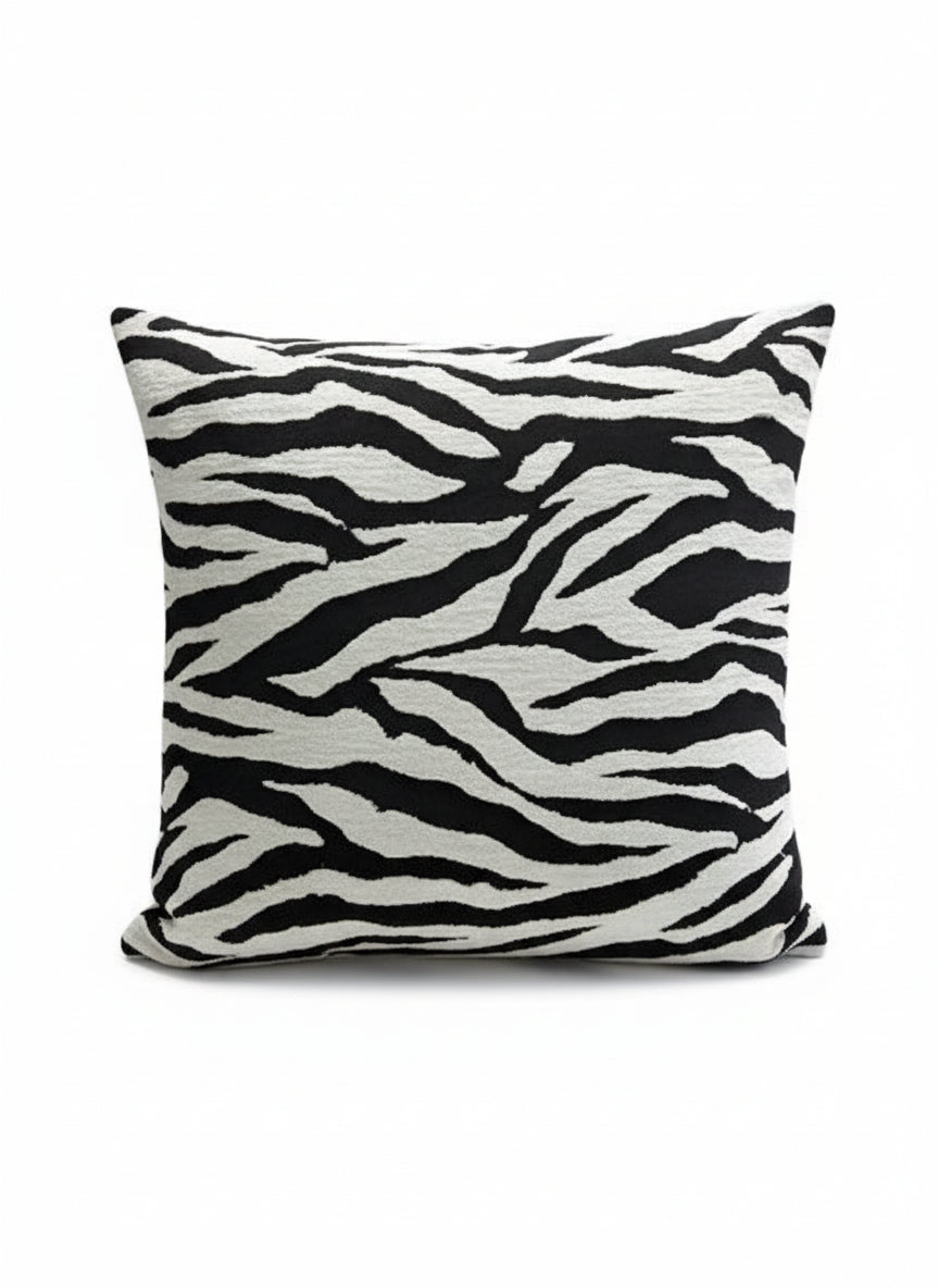 Black Zebra/Pink Pillow