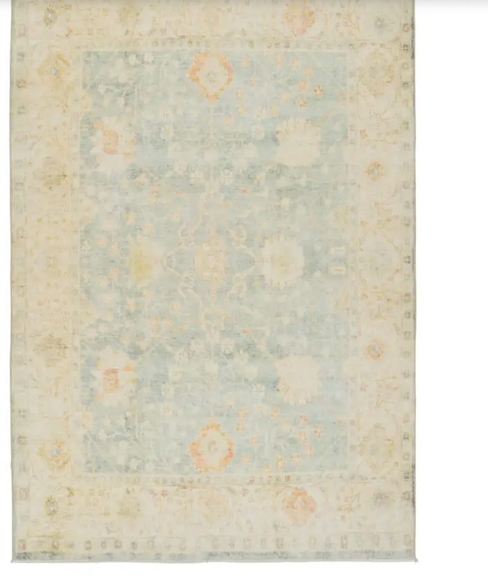 Celadon Tint Castle Wall Boheme Rug 5x8 BOH27