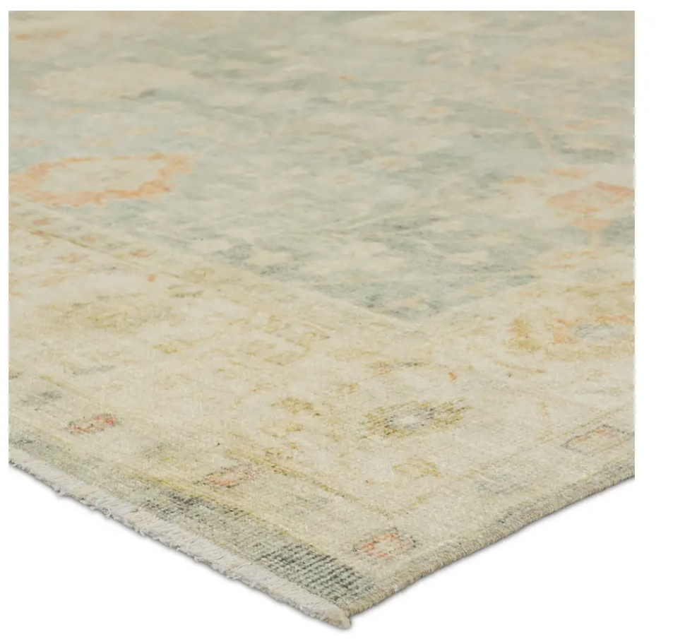 Celadon Tint Castle Wall Boheme Rug 5x8 BOH27