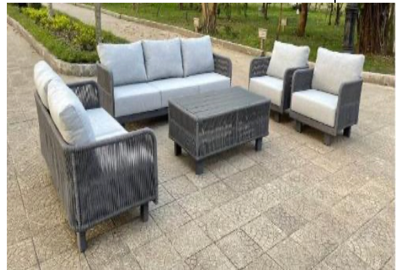 Cancun Outdoor Coffee Table Smoke Grey