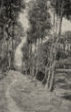 Landscape Wall Hanging - black and white
