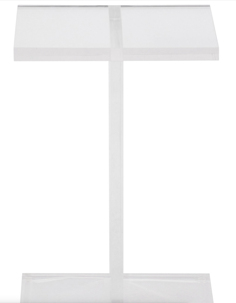 Hazley Acrylic Accent Table -