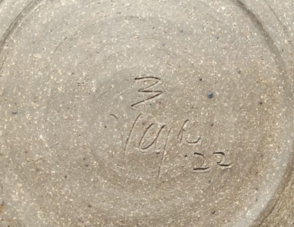 Vintage Vega Pottery Plate 12"