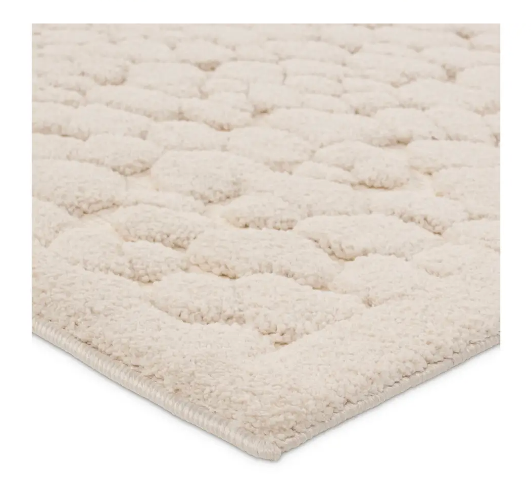 Cream Cream Dots Petros PTR04 6'7x9'6