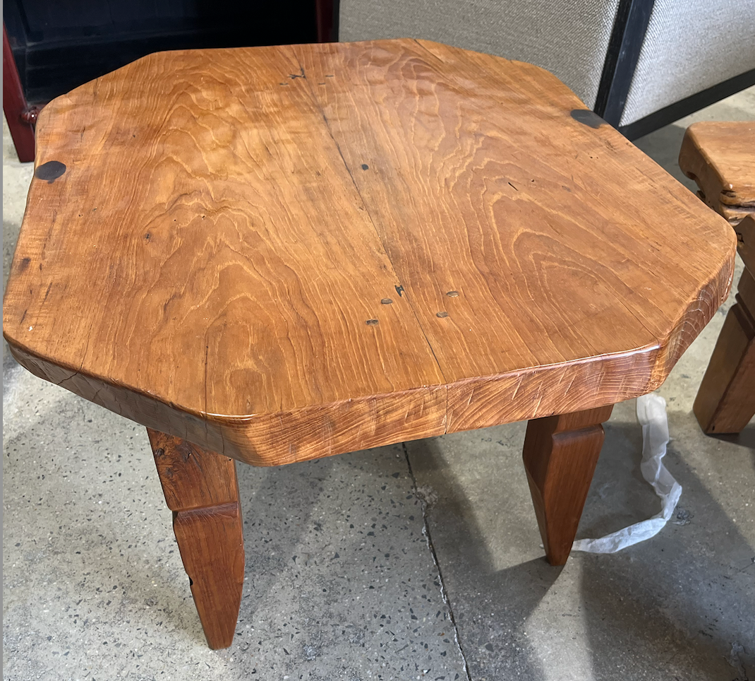 Antique Wooden Octagon Coffee Table