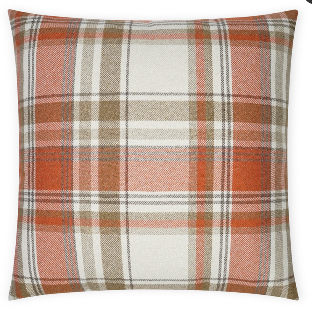 Tartan-Hickory pillow