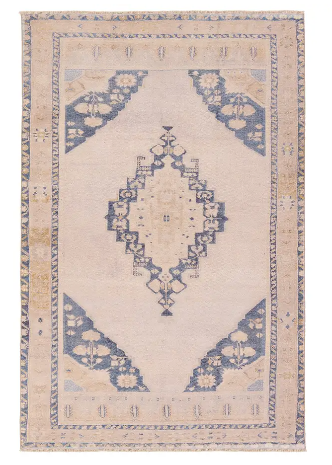 Lumal Blue and Tan/Taupe LML05 6x9