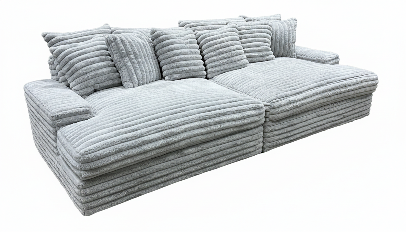 Grand Double Chaise Mondo Grey