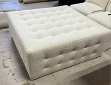 Load image into Gallery viewer, 48&quot; Square Tufted Ottoman Darwin Cream
