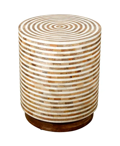 Natural Inlay Side Table