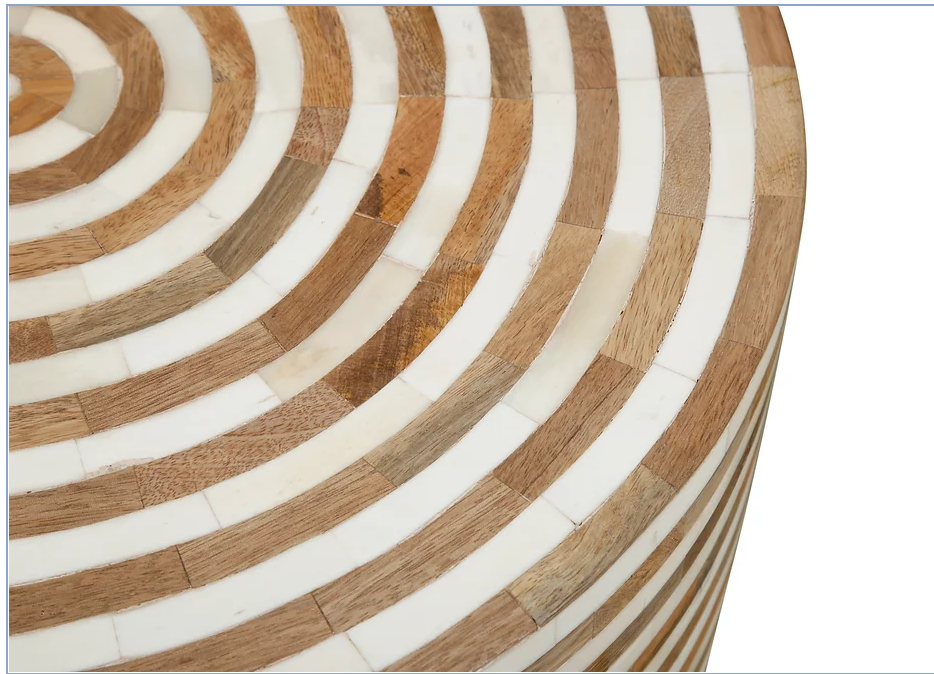 Natural Inlay Side Table