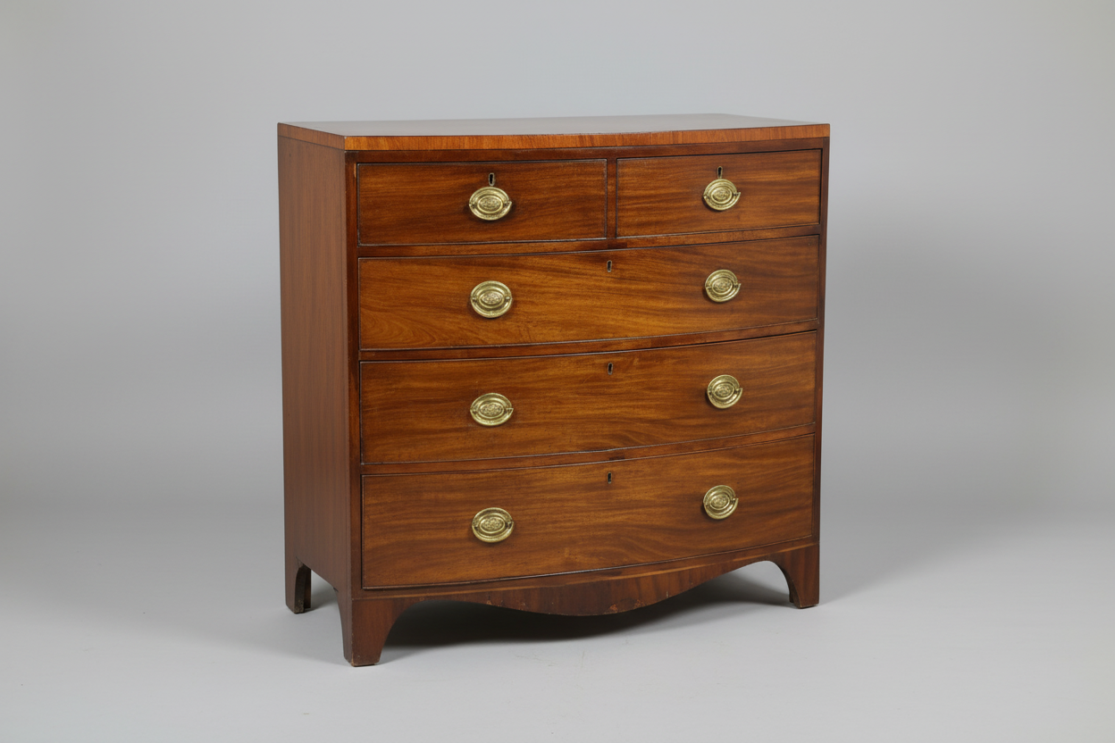 Antique Bow Front Chest