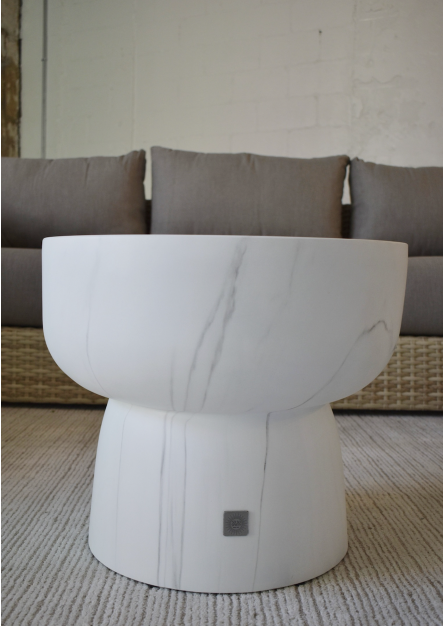 Rao Marble Outdoor Side Table