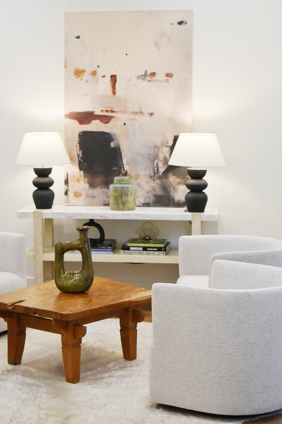 Antique Wooden Square Coffee Table