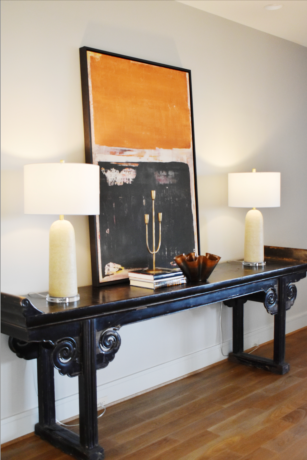 Hand-Forged Metal Candelabra with Antique Finish
