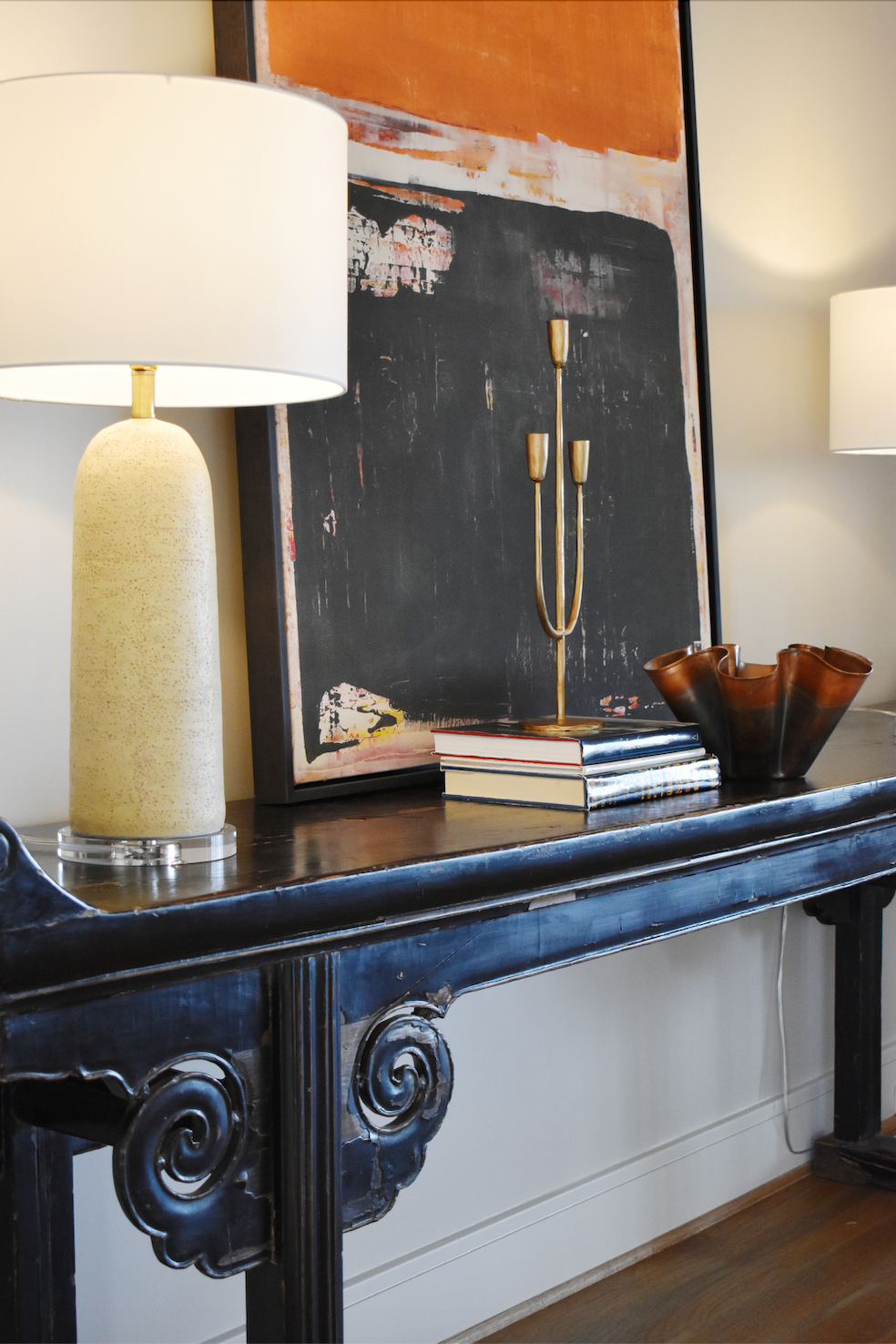 Hand-Forged Metal Candelabra with Antique Finish