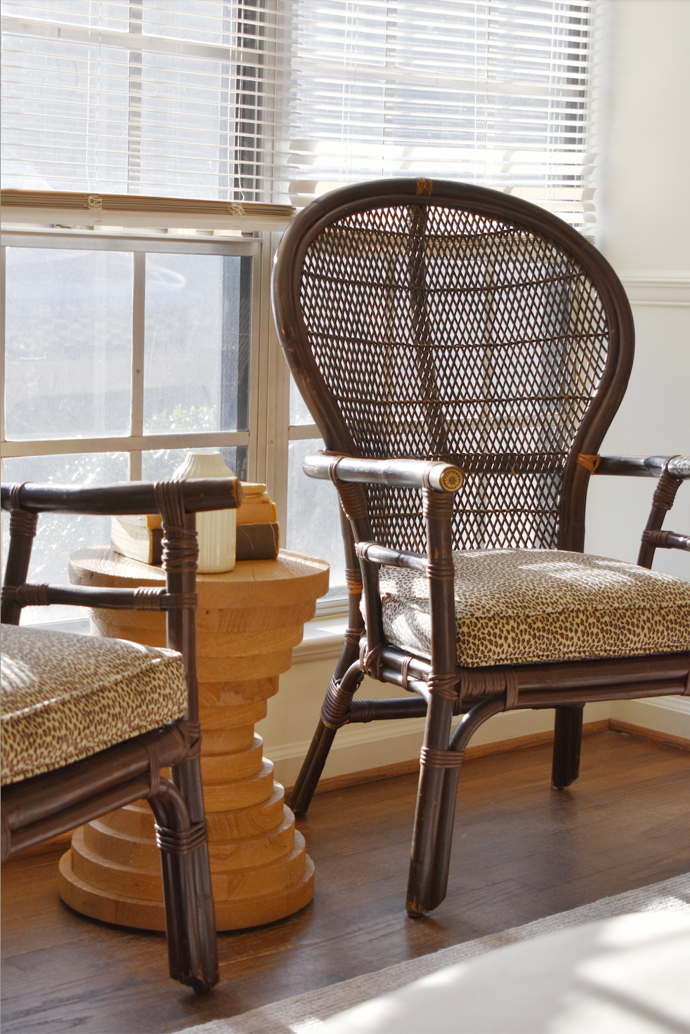 Vintage Cain Peacock Chair